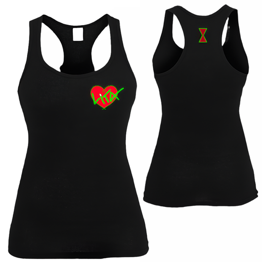 Lita Ford Heart Stitch Racerback Tank - Womens