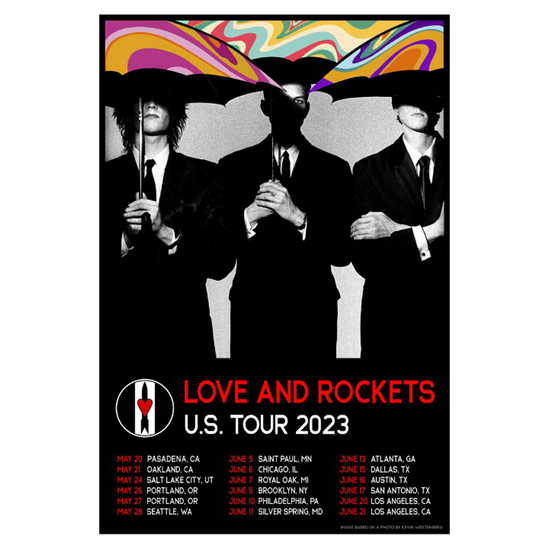 Love & Rockets - 2023 Umbrella Itinerary Poster