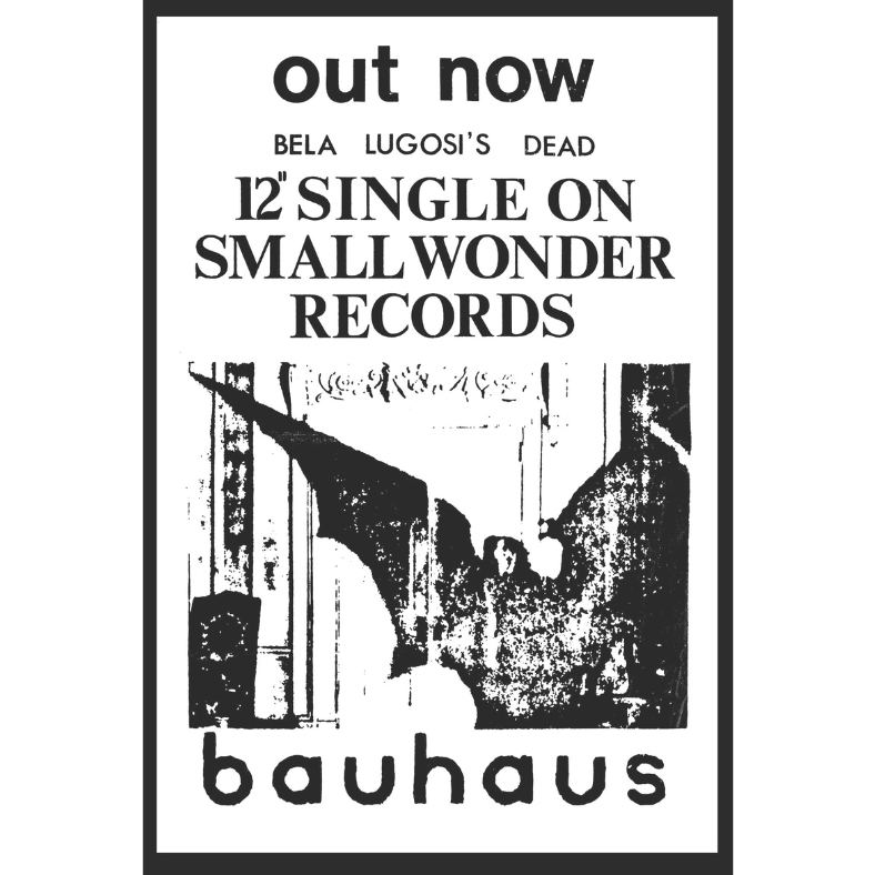Bauhaus - Bela Lugosi's Dead 12" Single Poster