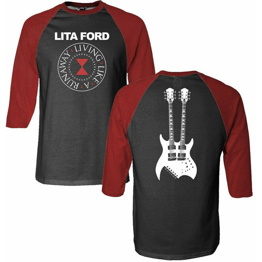 Lita Ford - Stamp Baseball Raglan