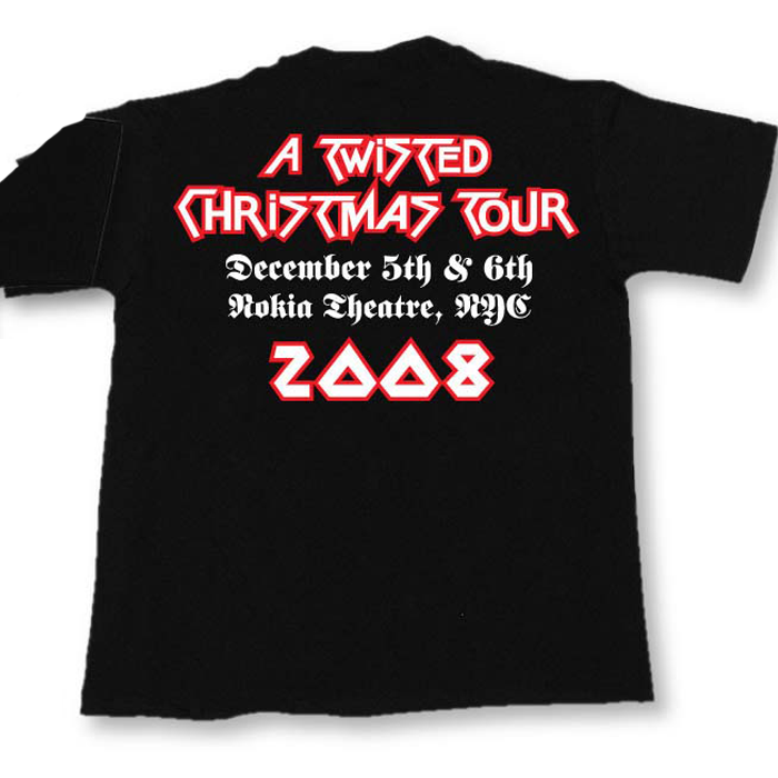 Twisted Sister - 2008 Twisted Christmas Tour T-Shirt