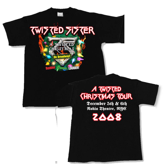 Twisted Sister - 2008 Twisted Christmas Tour T-Shirt