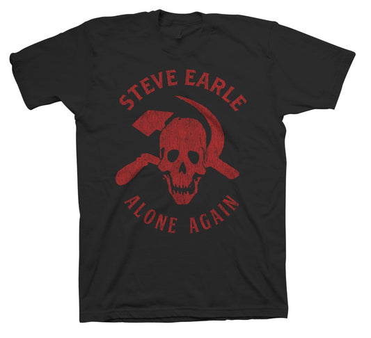 Steve Earle Alone Again 2023 European Tour Tee