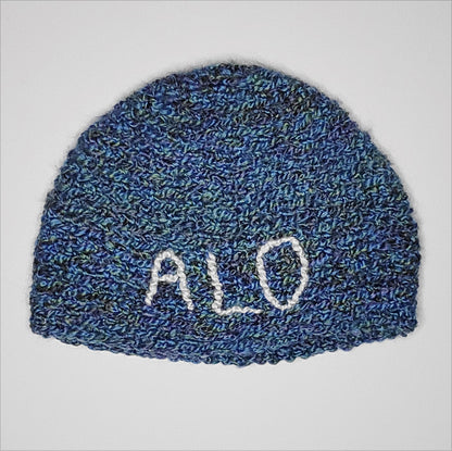 ALO Hand Knit Beanies with Block Logo