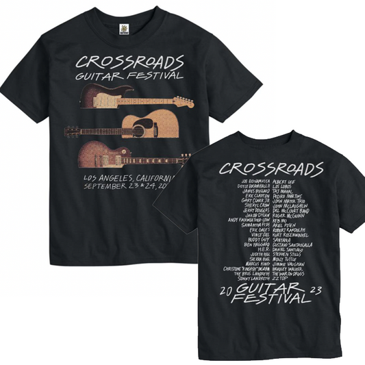 Sliced Guitar Line Up Tee - Black