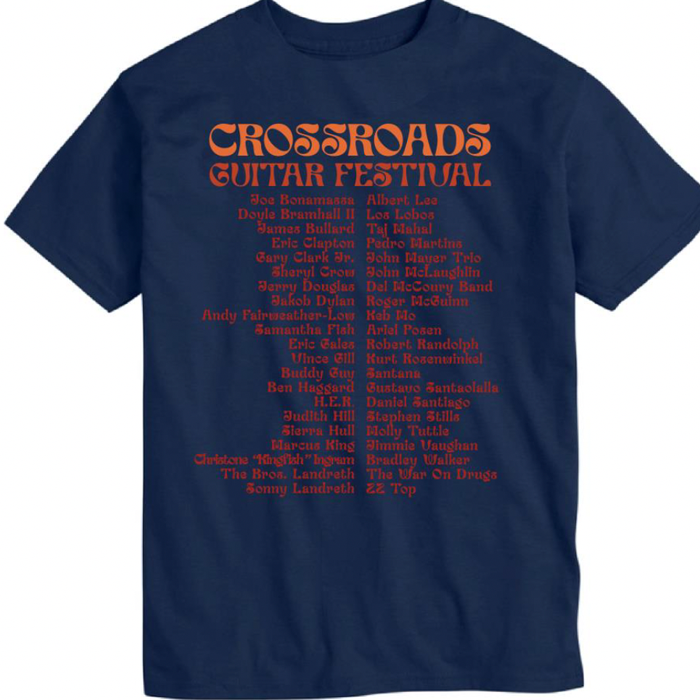 Crash Guitar Line Up Tee - Navy