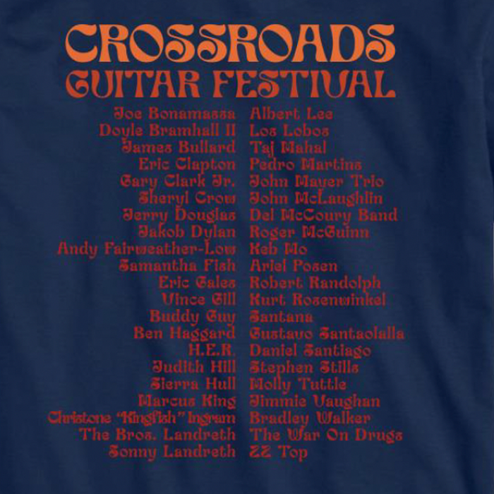 Crash Guitar Line Up Tee - Navy