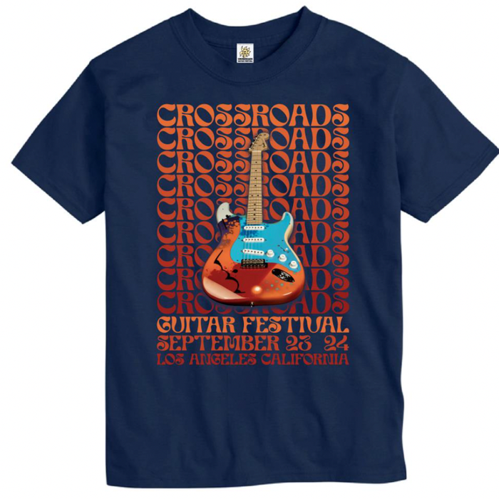 Crash Guitar Line Up Tee - Navy