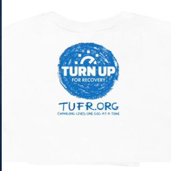 Turn Up For Recovery (TUFR) Mens Tee- White