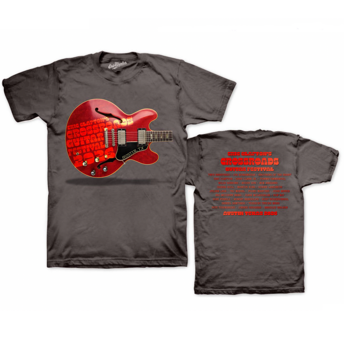 2026 Event Tee -Red 335 Guitar