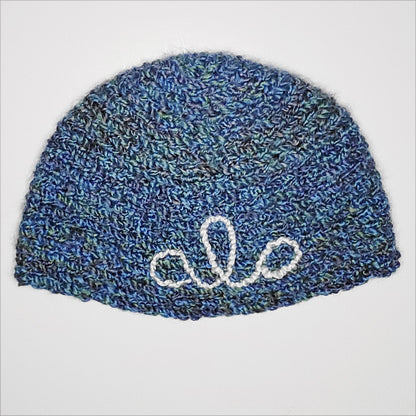 ALO Hand Knit Beanies with Cursive Logo