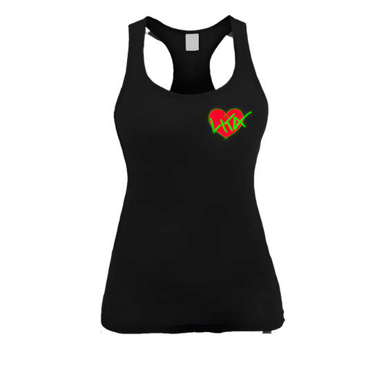 Lita Ford Heart Stitch Racerback Tank - Womens