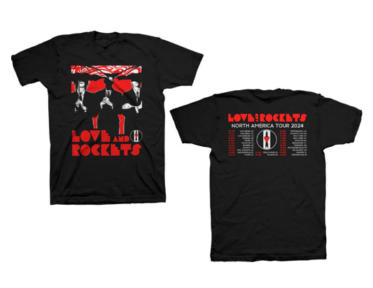 Love and Rockets - 2024 Tour Tee with Dates