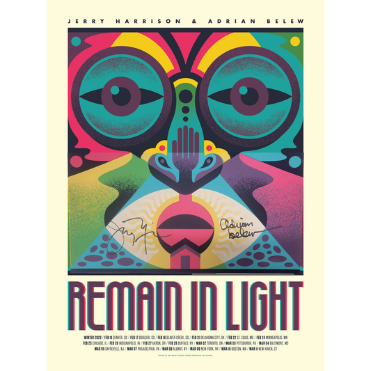 Remain in Light - Winter 2023 Tour Poster - SIGNED