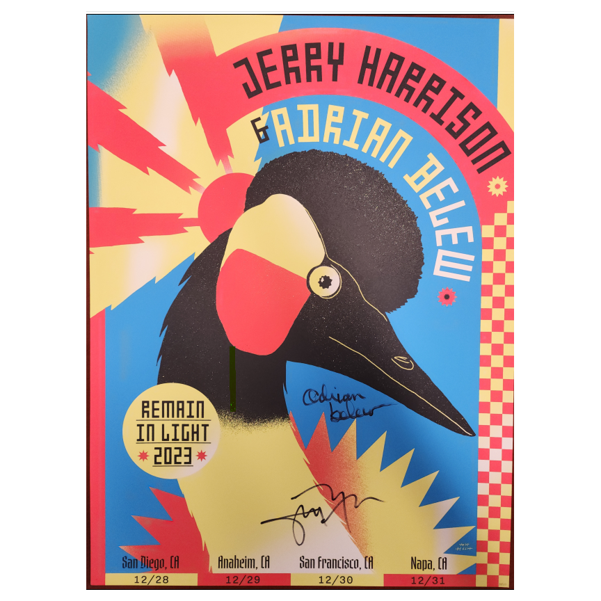 Remain in Light - December 2023 Tour Poster (Signed)