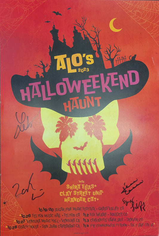 Halloweekend Haunt 2023 Poster Signed By Band