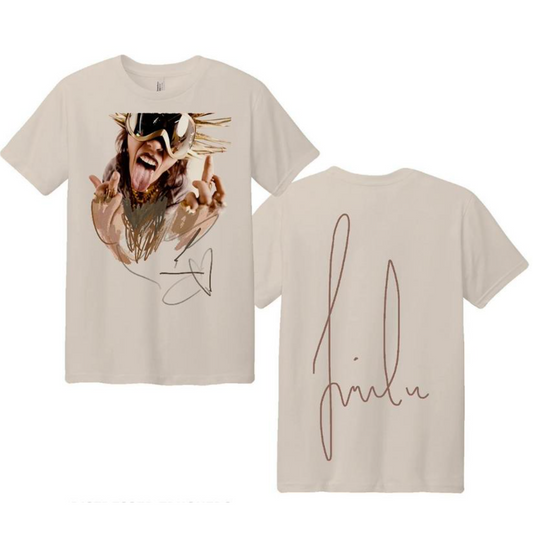 Crown Photo/Big Signature Tee – Light Grey
