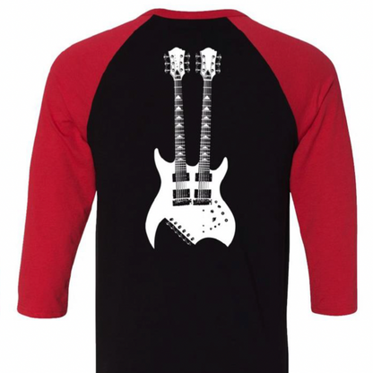 Lita Ford - Silhouette Double Neck Guitar Raglan