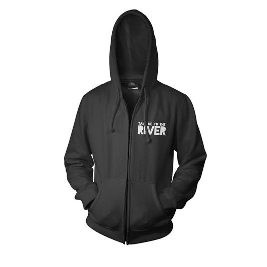 Take Me To The River Logo Zip Hoodie - Black