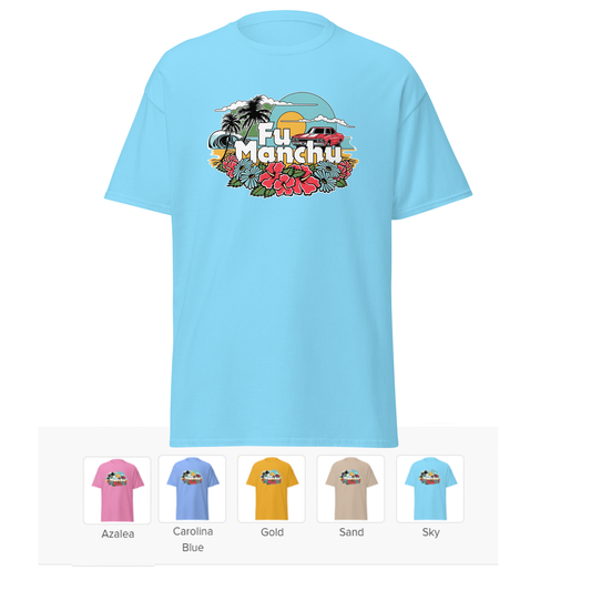 Fu Manchu - Beach Tee – Choose Your Color