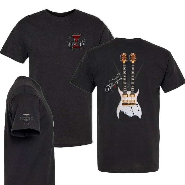 Lita Ford - Iconic Doubleneck Guitar Tee