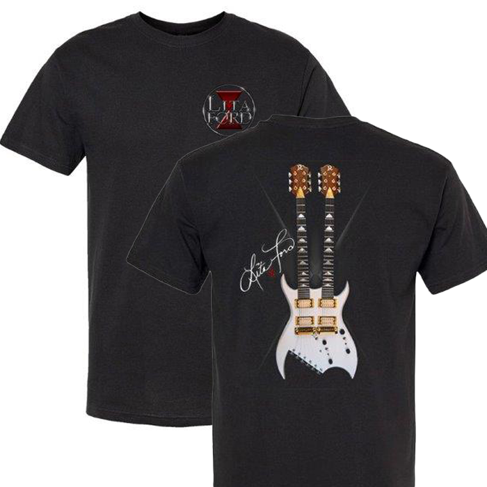 Lita Ford - Iconic Doubleneck Guitar Tee