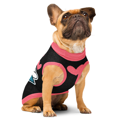 Divided Sky - Knitted Dog Sweater - Women's Scholarship Fund Logo