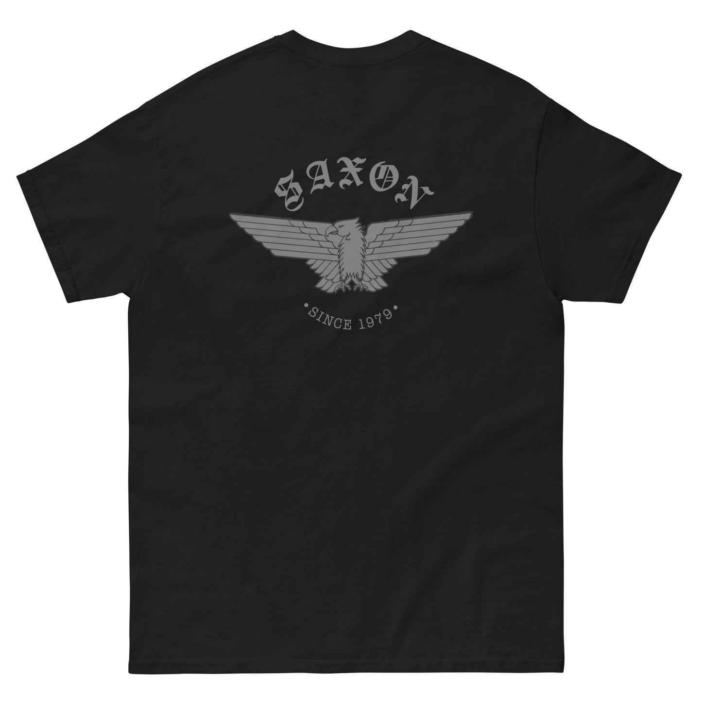 Saxon Eagle Crest Black Tee