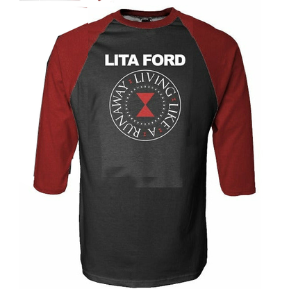 Lita Ford - Stamp Baseball Raglan