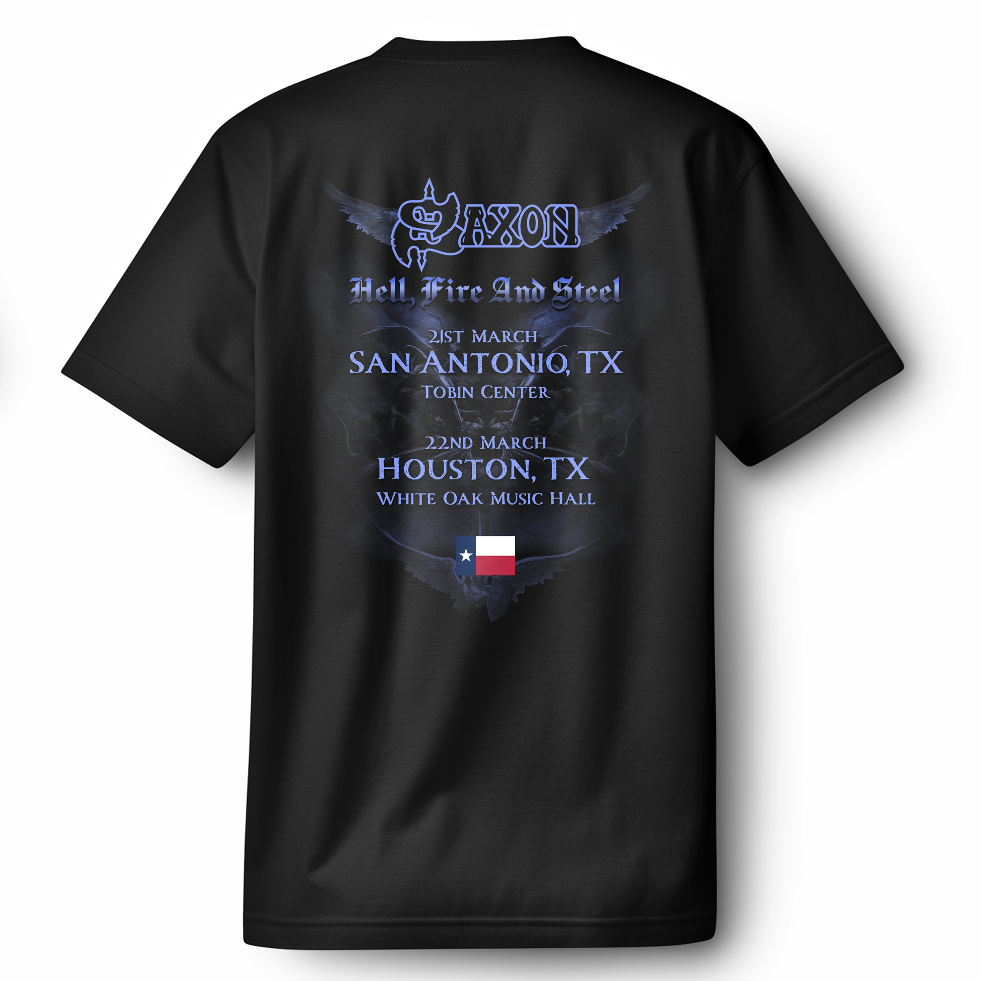 Saxon March 2025 Tour Tee – Hi Fidelity Entertainment Saxon March 2025 Tour Tee – Hi Fidelity Entertainment
