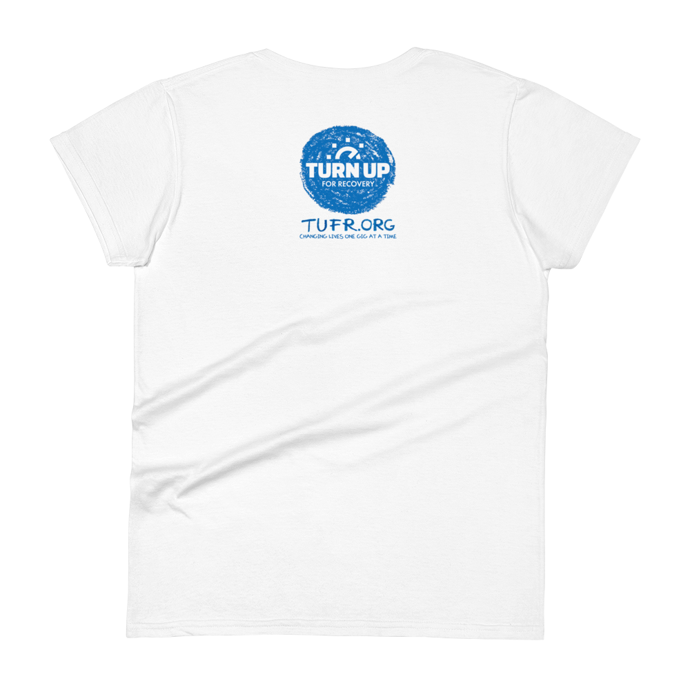 Turn Up for Recovery (TUFR) Ladies Tee- White