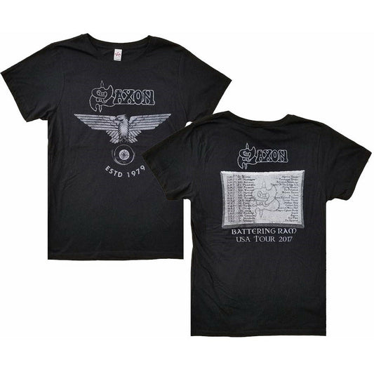Saxon - Wheels of Steel Fall 2017 Tour T-Shirt - Black