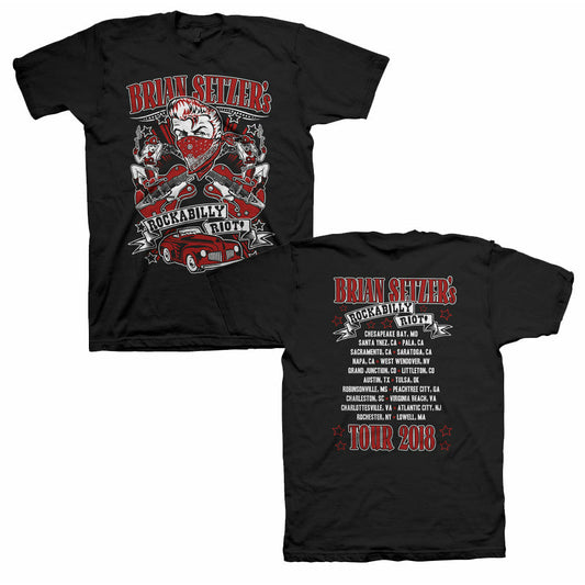 Brian Setzer - 2018 Rockabilly Riot Tour T-Shirt