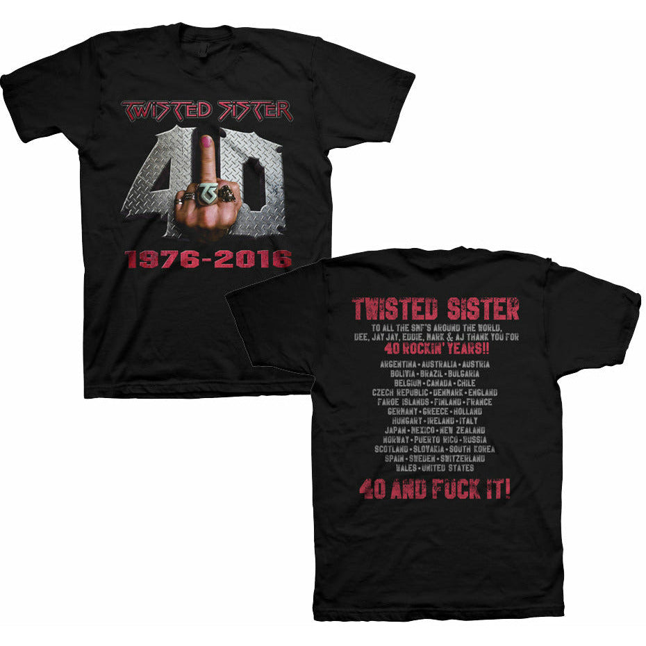 Twisted Sister - 40 and Fuck It Tour T-Shirt