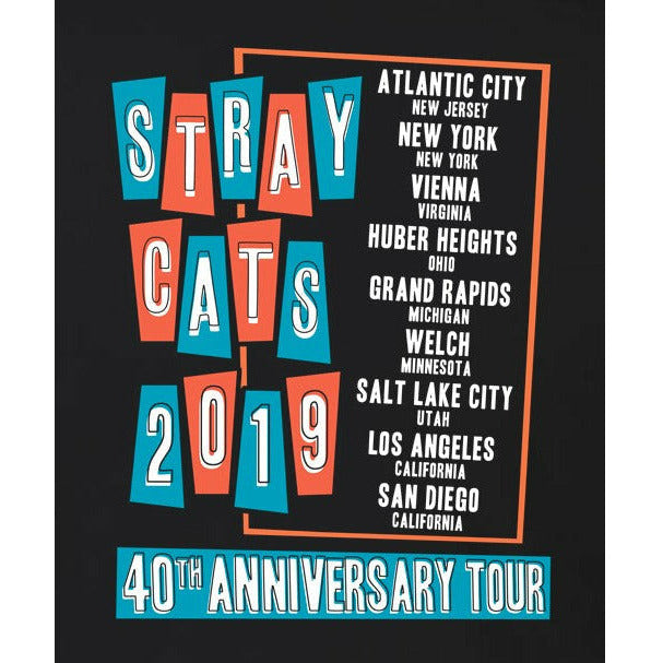 Stray Cats - 40th Anniversary Tour 2019 Itin T-Shirt