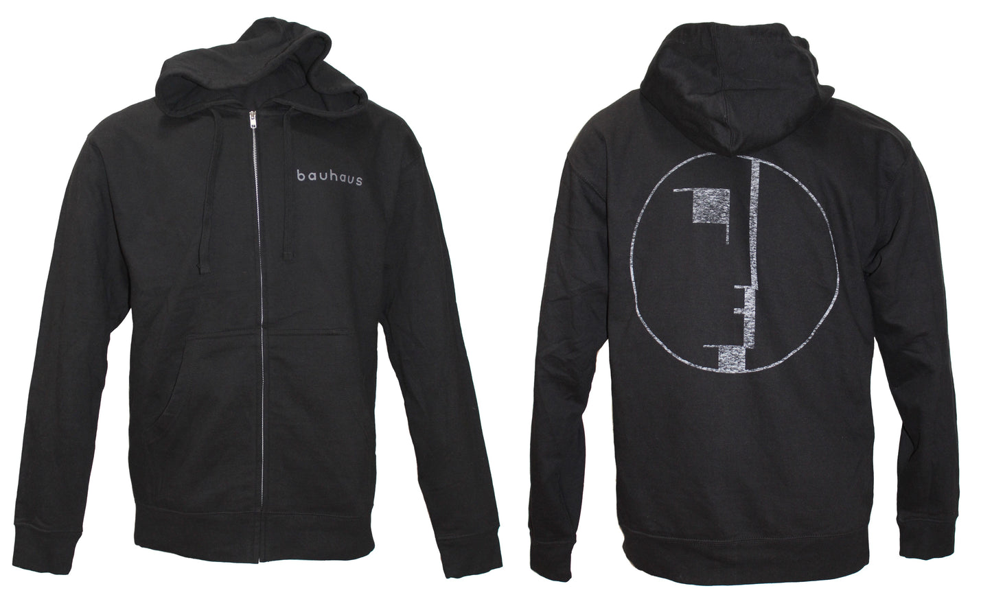 Bauhaus - Wordmark LC/Distressed Spirit Full Zip Hoodie