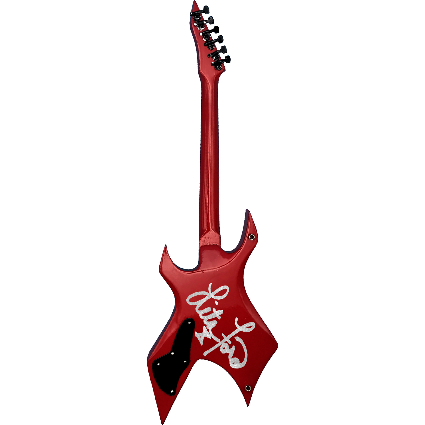 Lita Ford - Limited Edition Signed Mini Replica Red Warlock Guitar