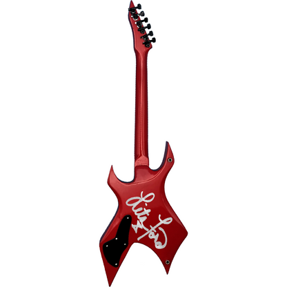 Lita Ford - Limited Edition Signed Mini Replica Red Warlock Guitar