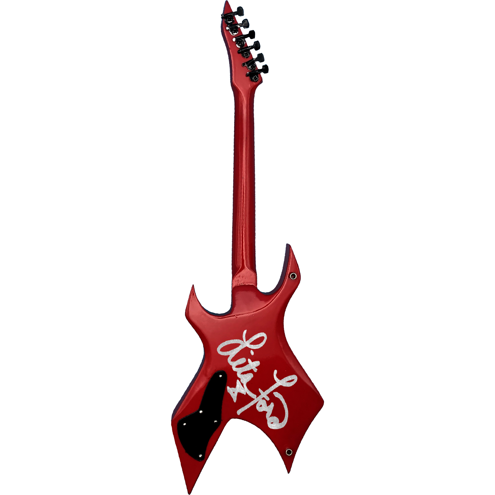 Lita Ford - Limited Edition Signed Mini Replica Red Warlock Guitar 