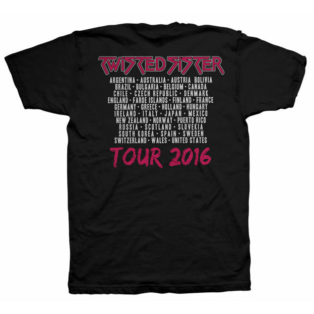 Twisted Sister - Flag Logo 2016 Tour T-Shirt