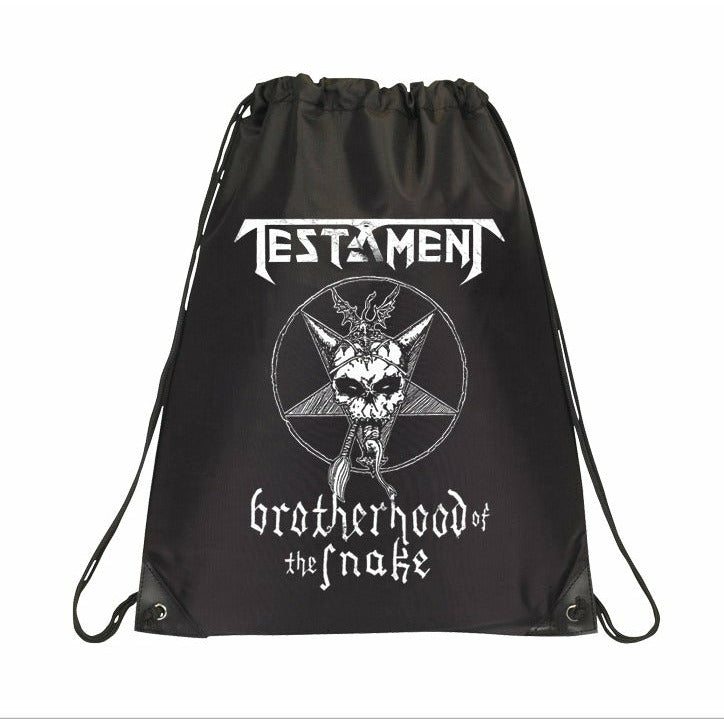 Testament - Legacy Skull Drawstring Backpack - Black