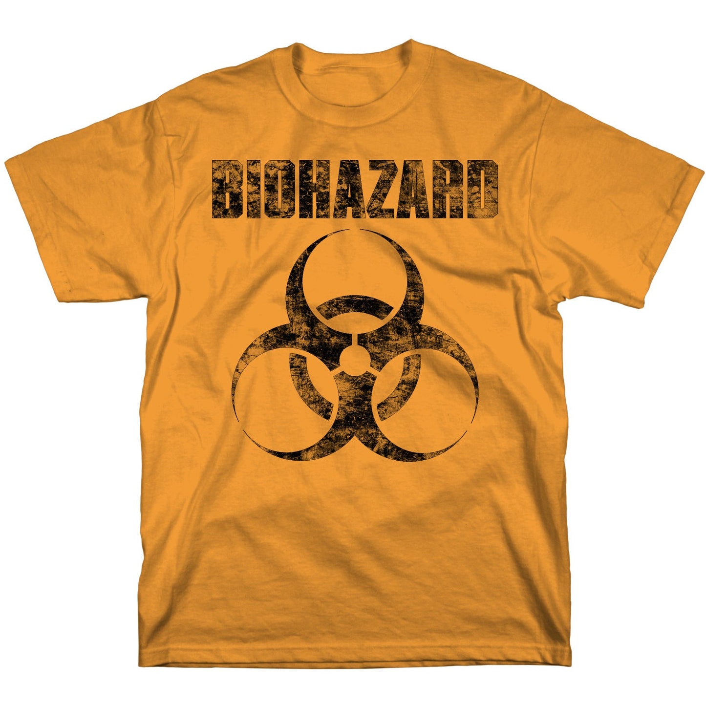Biohazard - Distressed Logo T-Shirt - Orange
