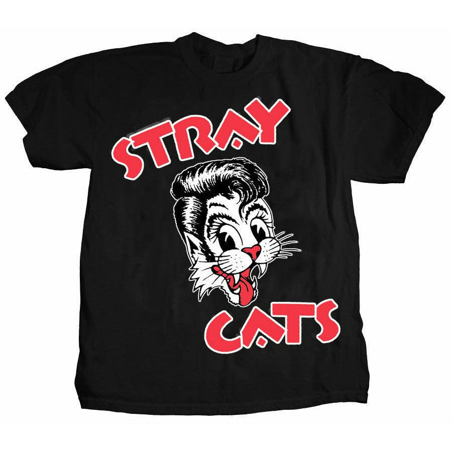 Stray Cats - Cat Head Logo T-Shirt
