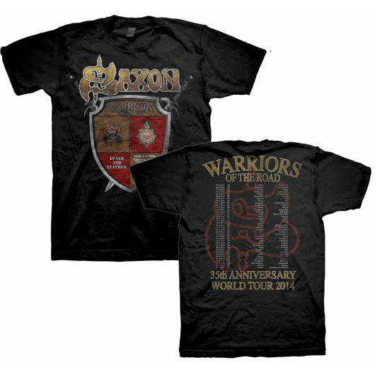 Saxon - Shield 35th Anniversary World Tour 2014 T-Shirt