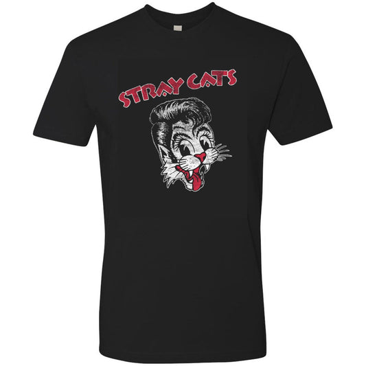 Stray Cats - Distressed Cat Head Logo 2018 Tour Tee
