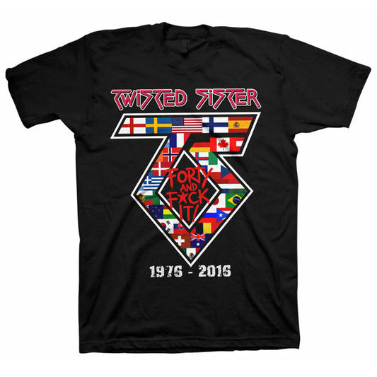 Twisted Sister - Flag Logo 2016 Tour T-Shirt