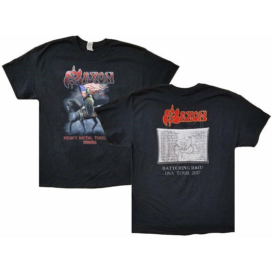 Saxon - Heavy Metal Thunder – USA Fall 2017 Tour T-Shirt