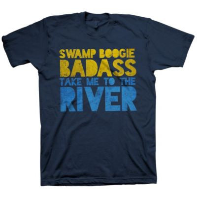 Take Me To The River - Swamp Boogie Badass T-Shirt - Indigo