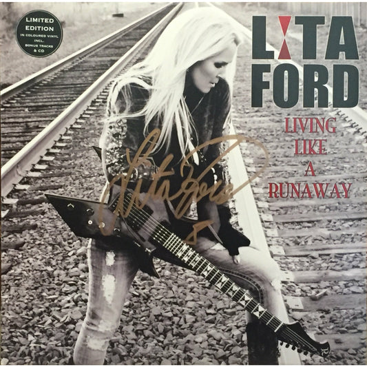 Lita Ford - Living Like a Runaway Vinyl (Autographed)