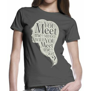 America- Meet Me In The Middle Ladies T-Shirt